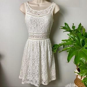 H&M boho lace dress size 8